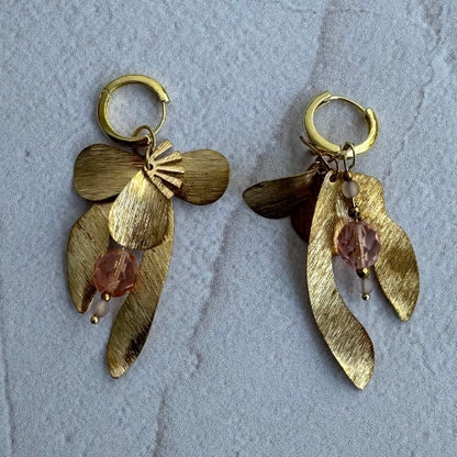 Brinco | Latão com Cristal