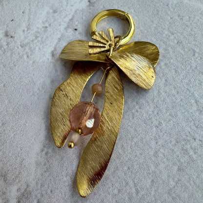 Brinco | Latão com Cristal