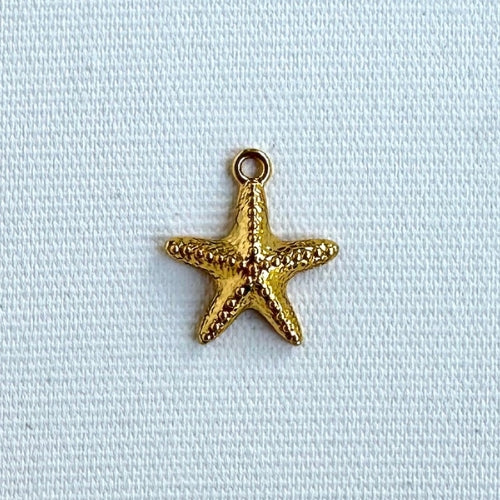 Pingente | Estrela com Banho Dourado