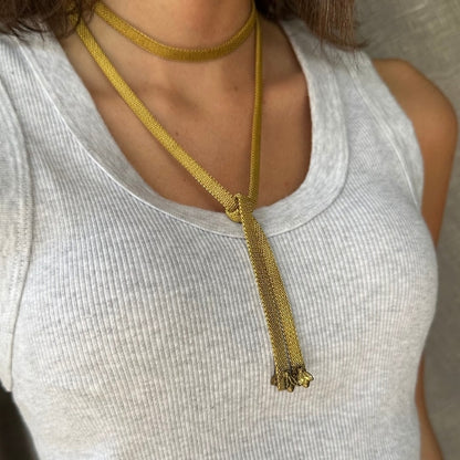 Colar | Malha & Abelha em Hematita