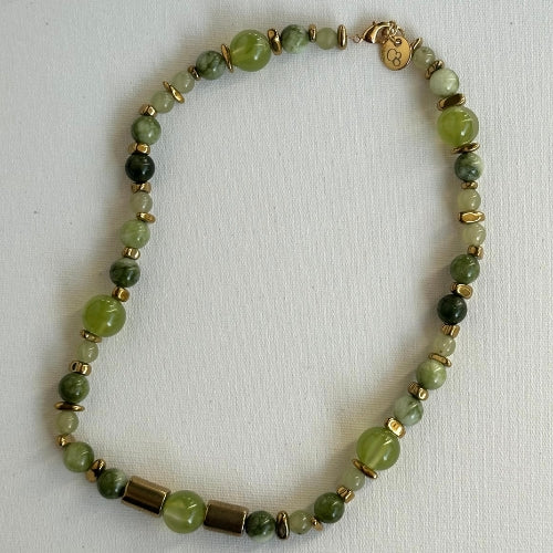 Chocker | Contas de Pedra & Hematitas