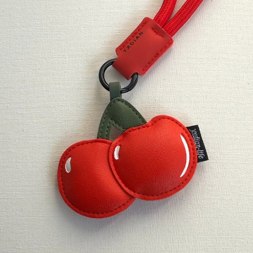 Chaveiro Charm para Bolsa | Cereja