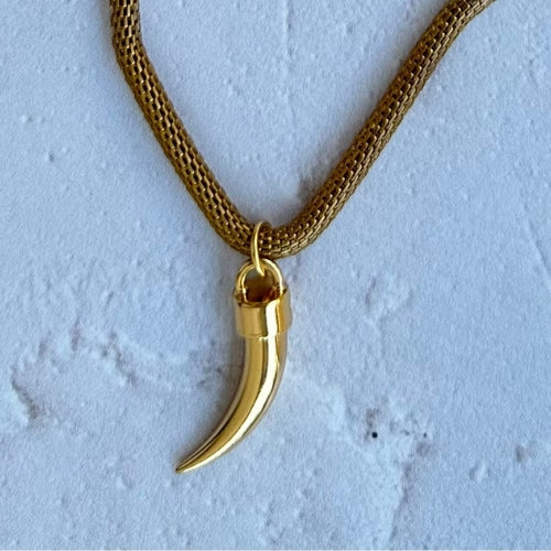 Colar | Malha & Dente Dourado