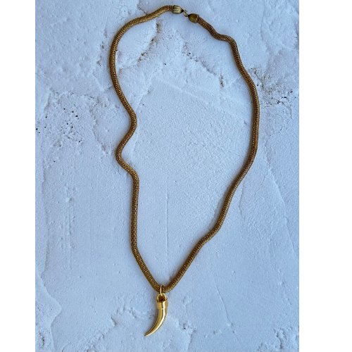 Colar | Malha & Dente Dourado