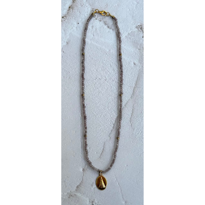 Colar | Miçanga Fosca & Pingente de Nossa Sra. Aparecida