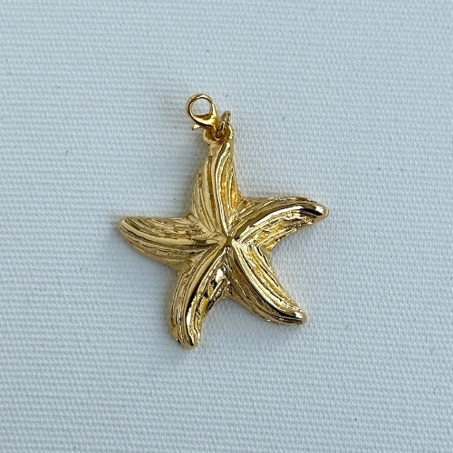 Pingente | Estrela do Mar Média com Banho Dourado