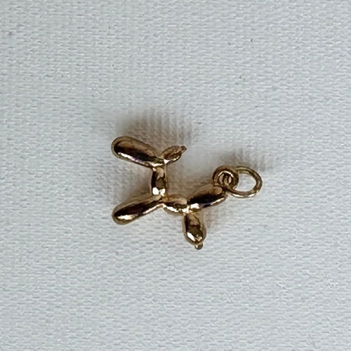 Pingente | Cachorrinho com Banho Dourado